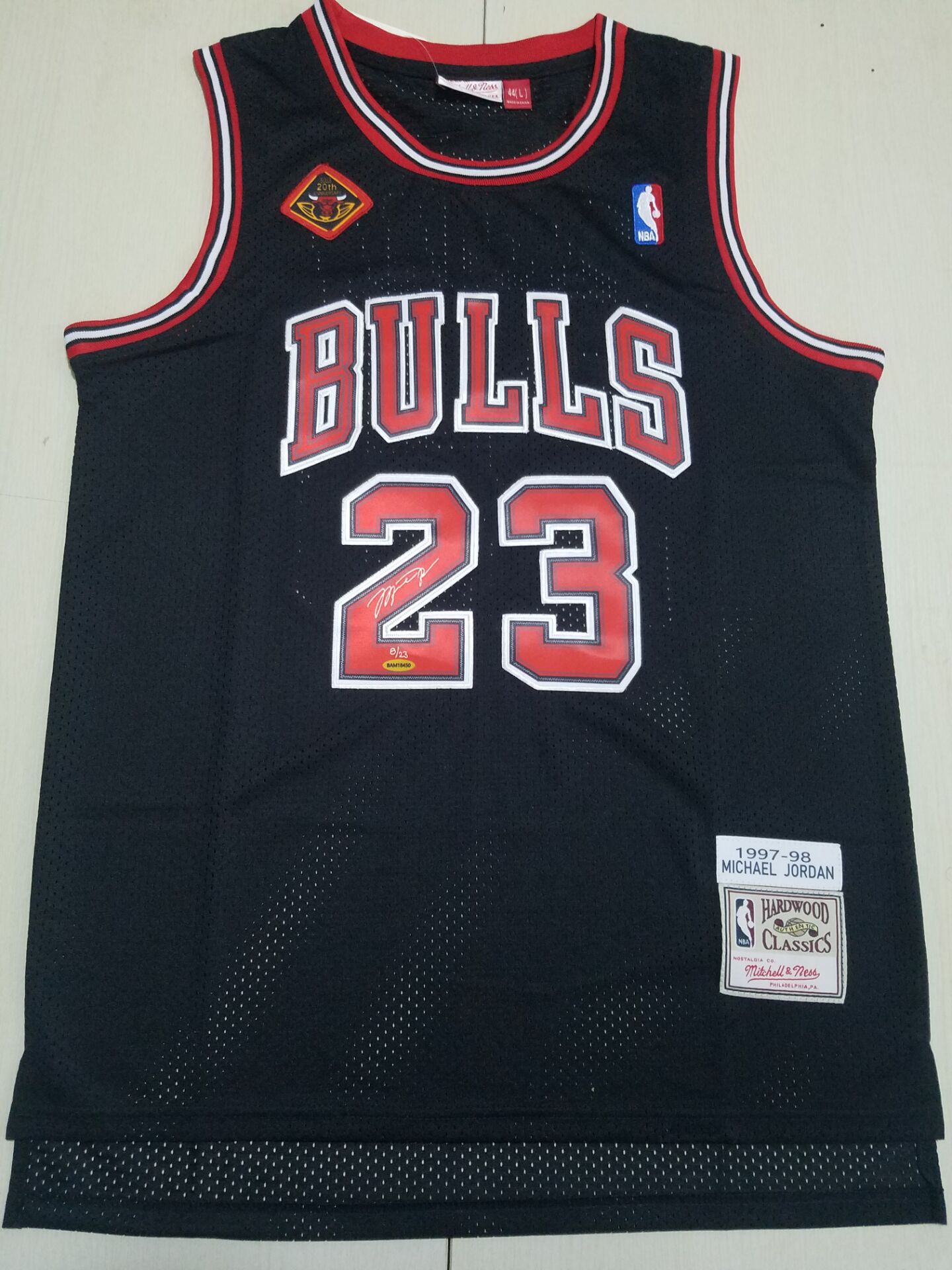 Men Chicago Bulls 23 Jordan Black Signed version 2022 NBA Jersey